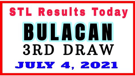 stl bulacan 3rd draw today|PCSO Official .